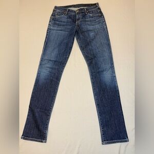 Citizens of Humanity Jeans Avedon Low Rise Skinny Leg 27 Altered Waist Med Dark